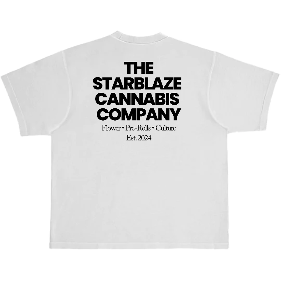 Cannabis Co. Tee, White/Black
