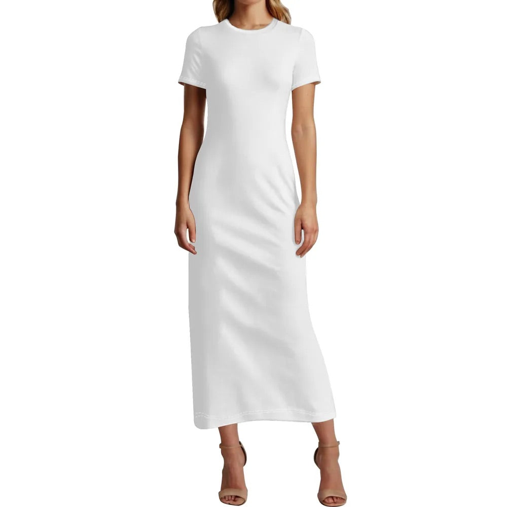 Short Sleeve Midi Dress