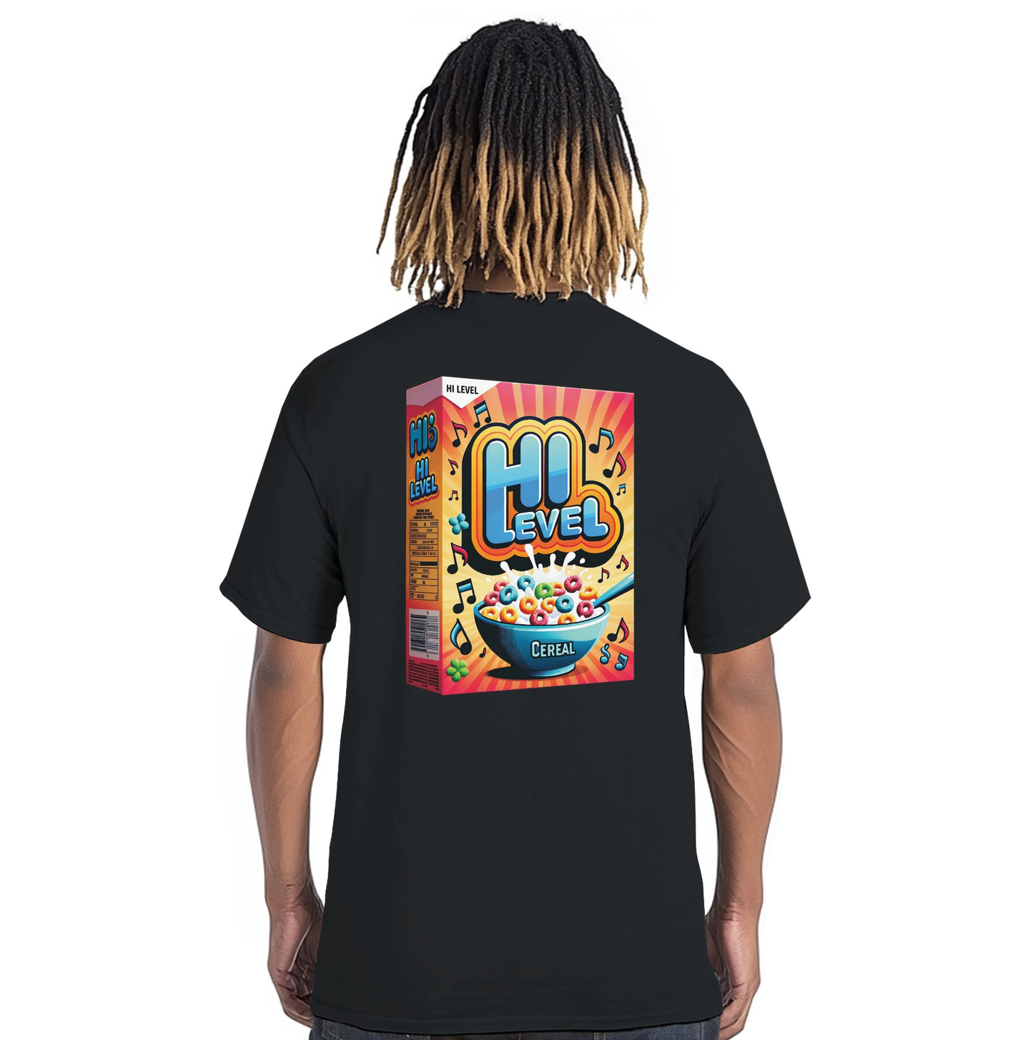 Saturday Morning Cereal Box Tee - orange logo