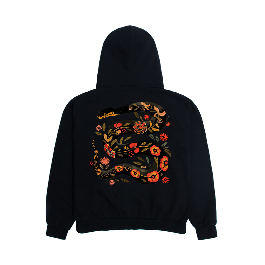 EST Floral Year of the Snake Hoodie