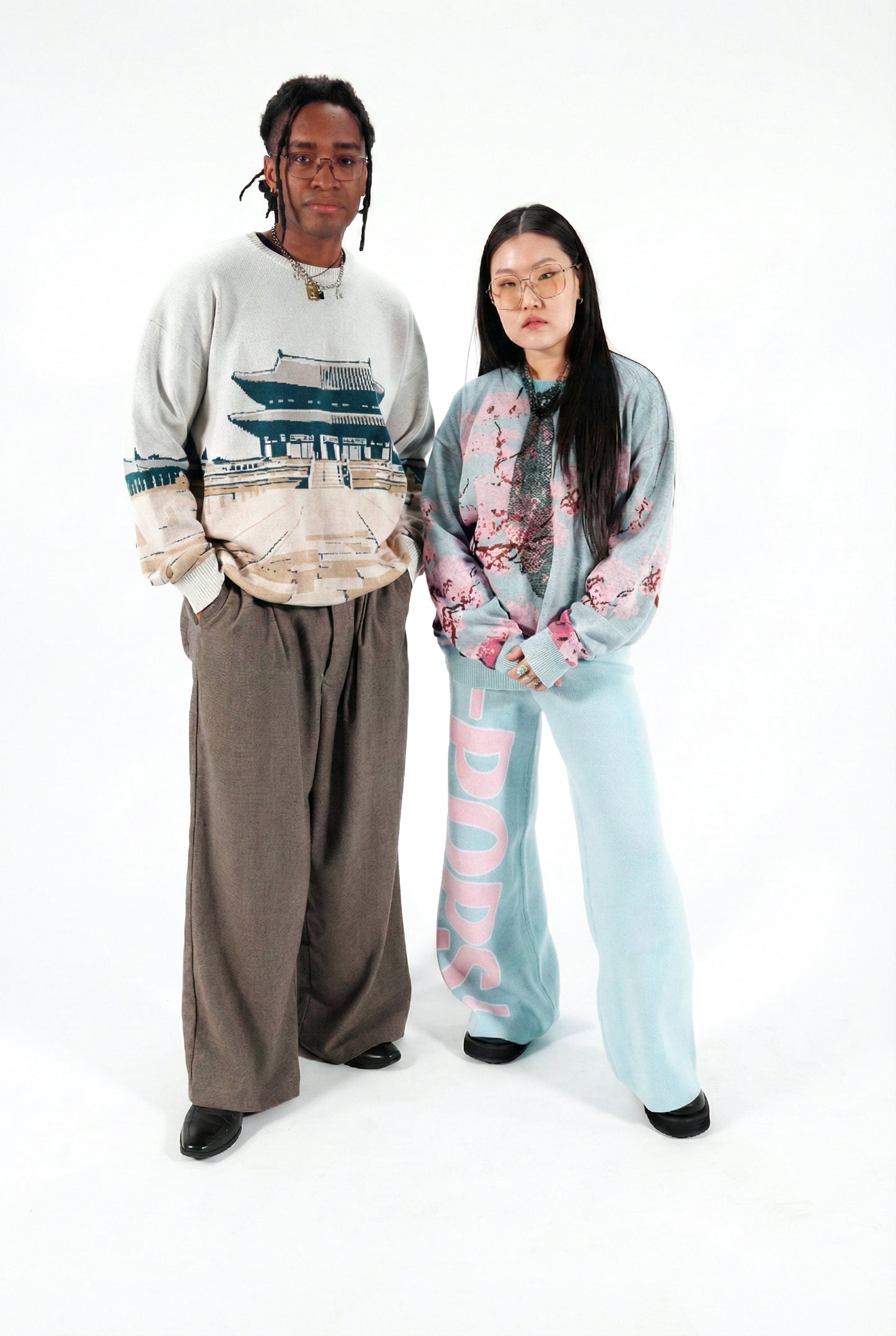 Temple Sweater (Men's Oversized Crew Neck Pullover)