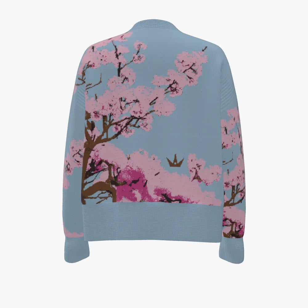 Plum Blossom Women's Drop Shoulder Cardigan