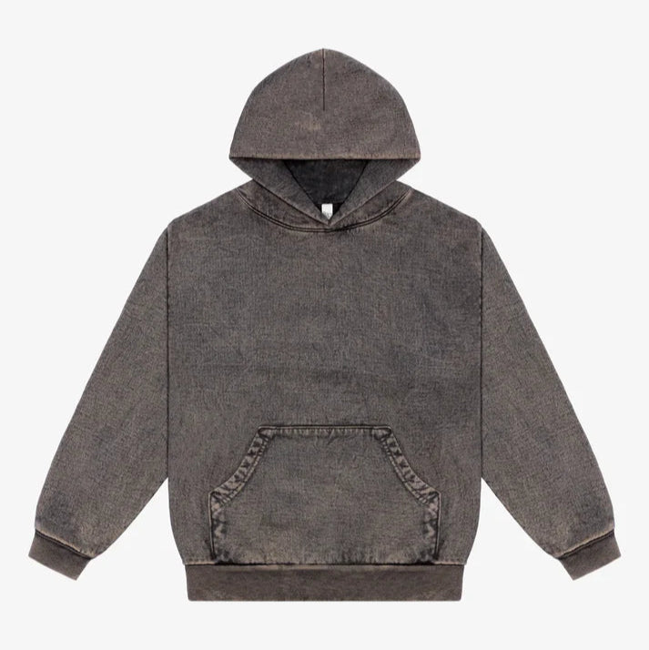 LA Apparel Heavy Fleece Mineral Wash Hoodie, 14 oz.