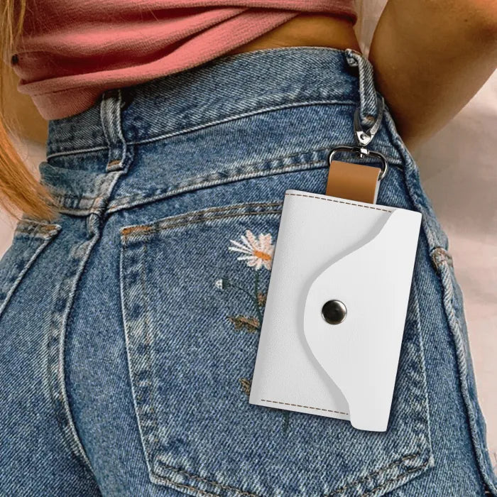 Vegan Leather Keychain Wallet