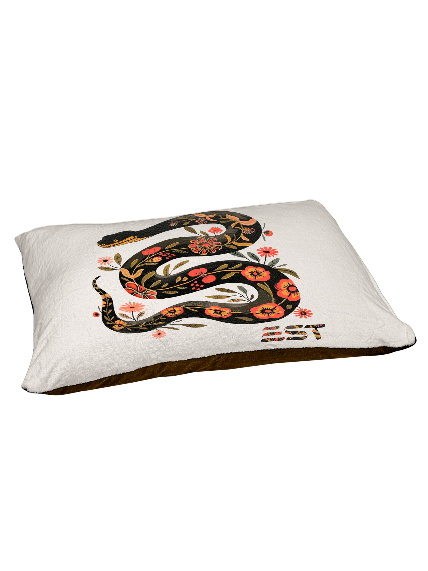 EST Floral Year of the Snake Outdoor Pet Bed