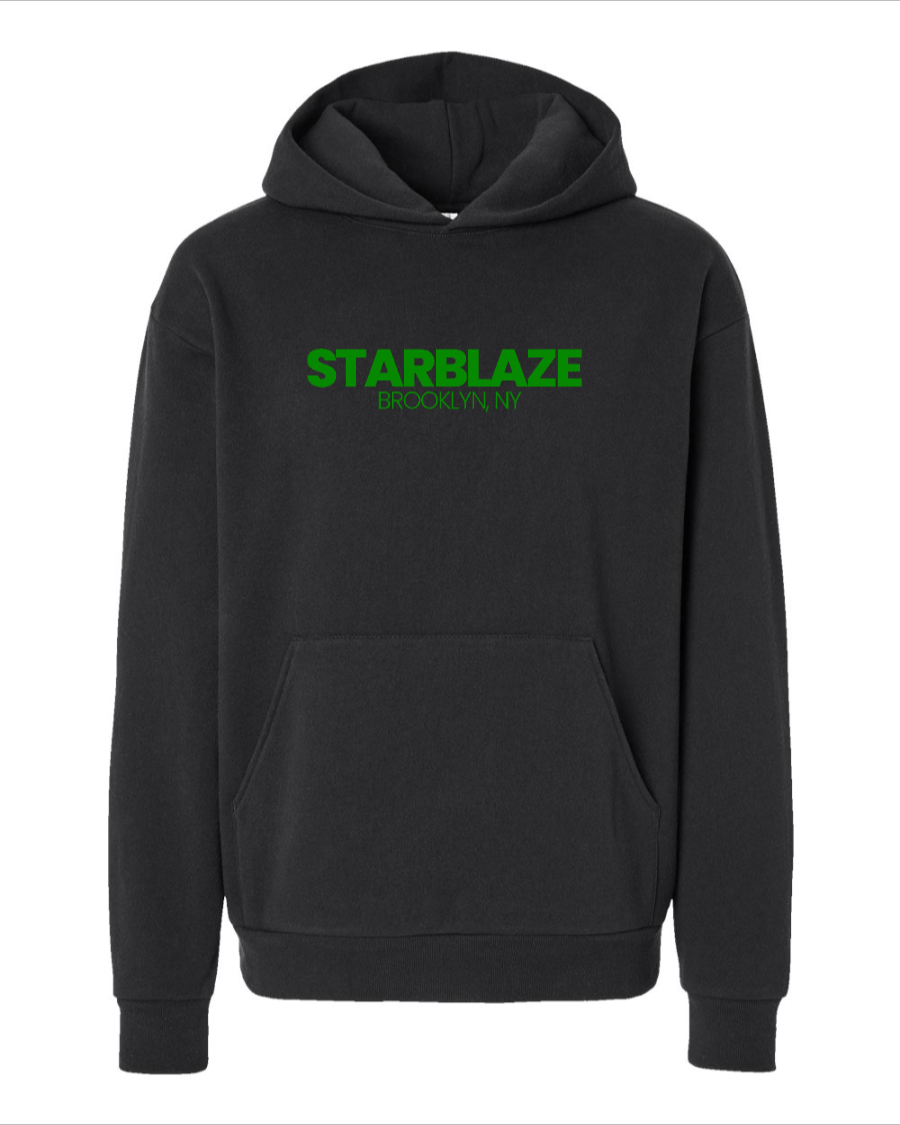 Starblaze Brooklyn Hoodie, Green Print