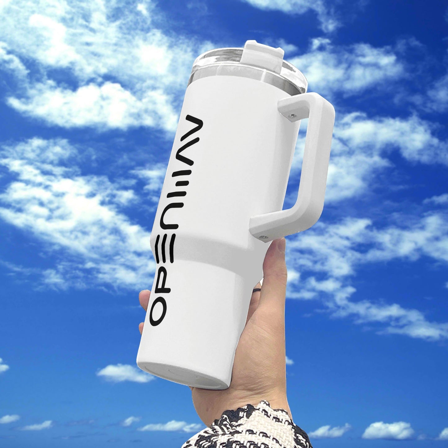 OpenWav 40oz Travel Mug with Straw