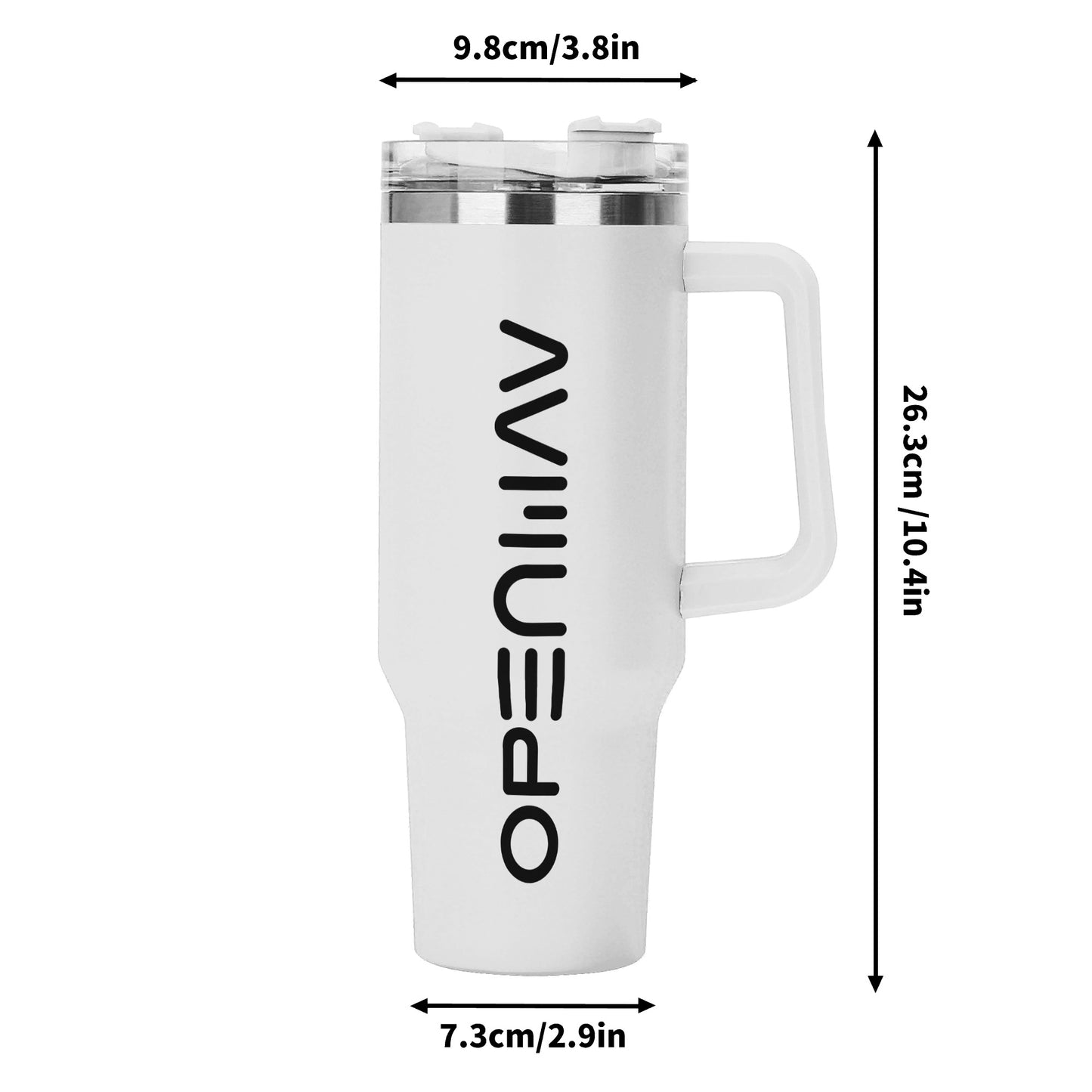 OpenWav 40oz Travel Mug with Straw