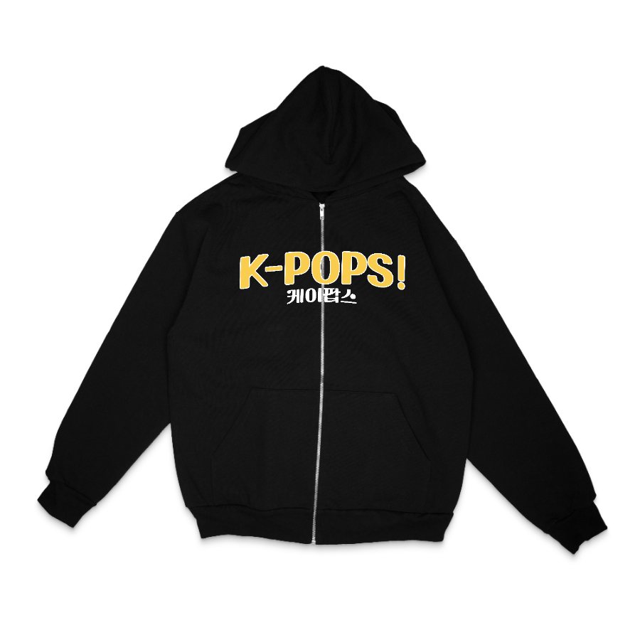 K-POPS! Yellow Zip Hoodie - LA Apparel