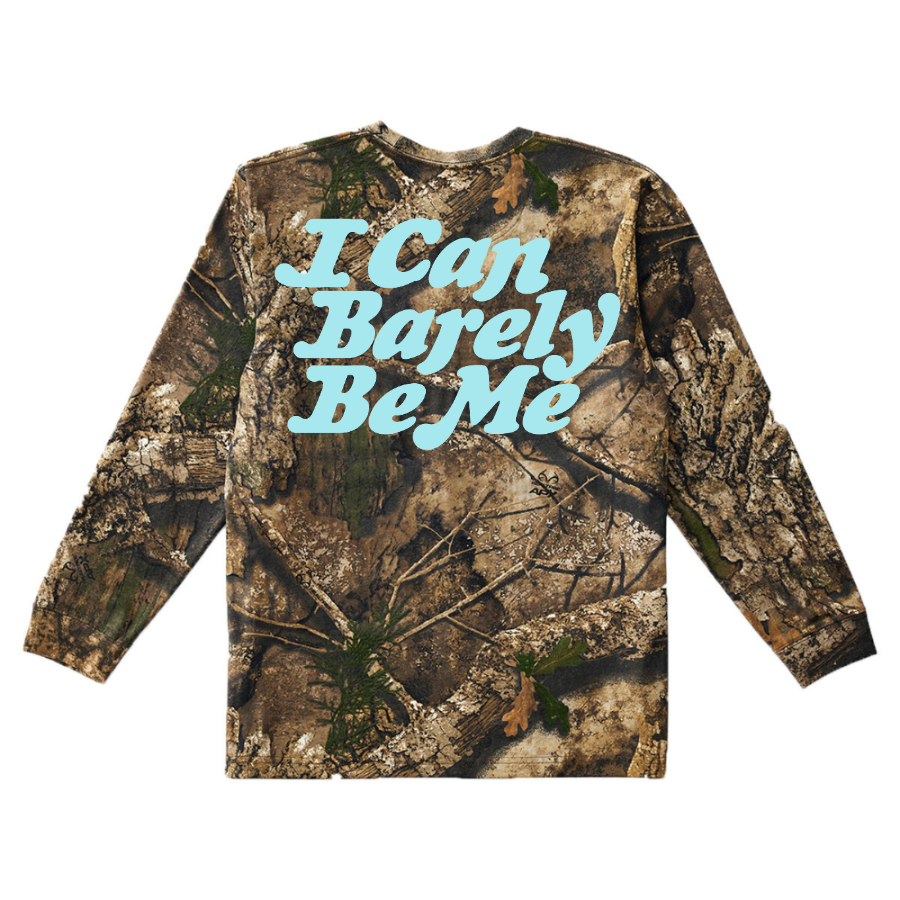I.C.B.B.M. Camo Long-Sleeve T-Shirt (Blue Font) by Lyrics Born