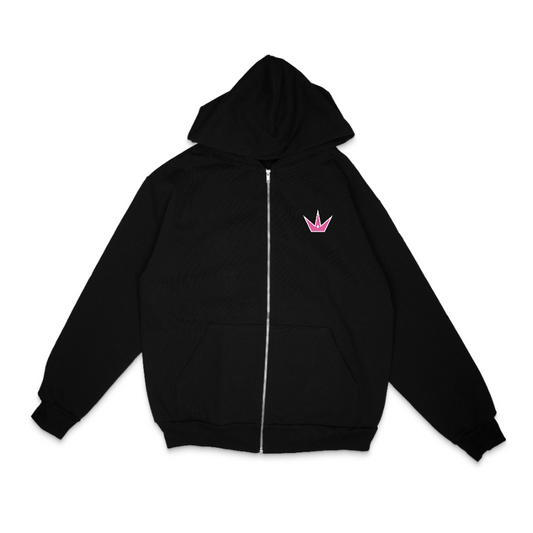 Wildcard Pink Zip Hoodie - LA Apparel