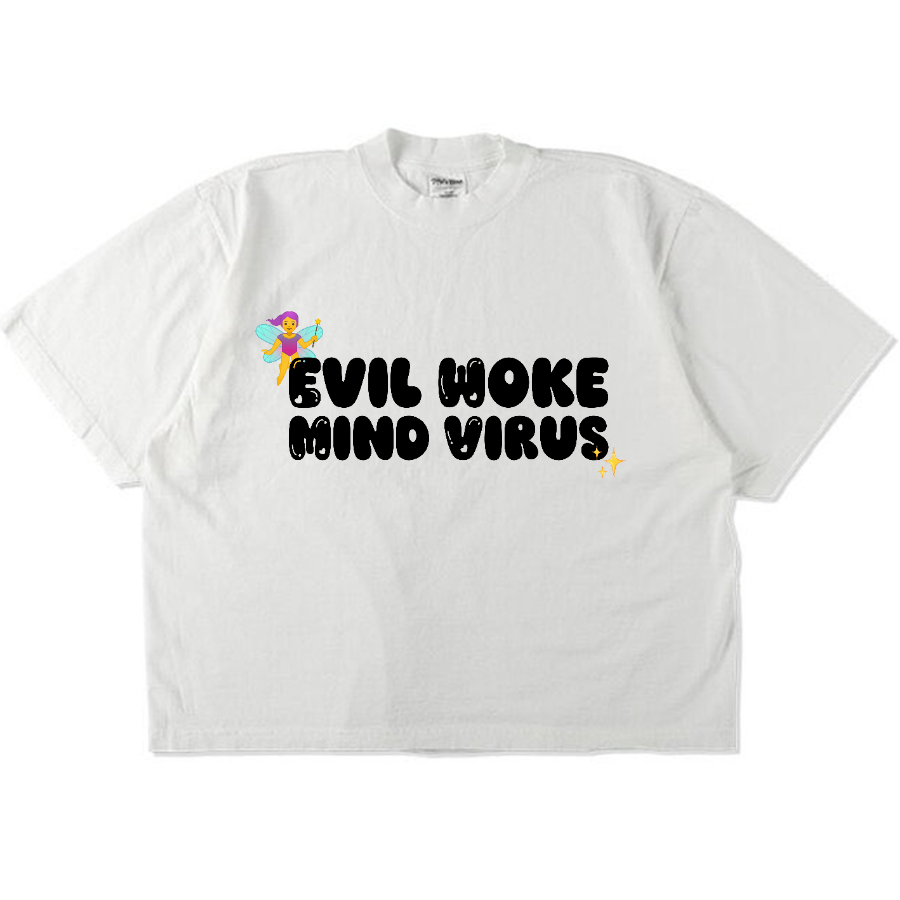 Vivllainous Oversized Drop-Shoulder Crewneck T-Shirt