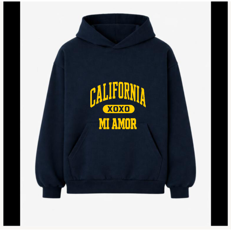 CAL Mi Amor Hoodie - Gold Print