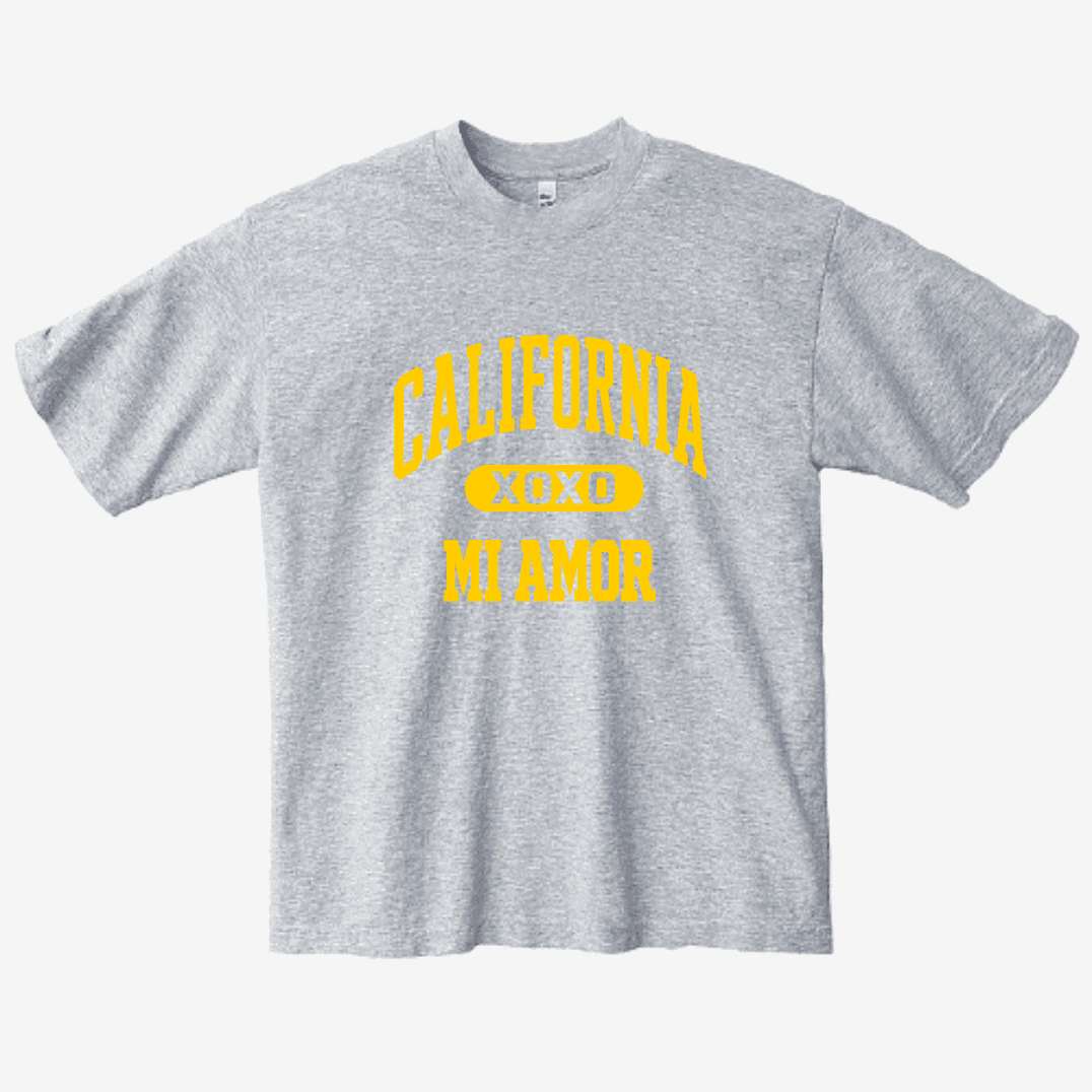 CAL Mi Amor Heavyweight T-shirt - Gold Print