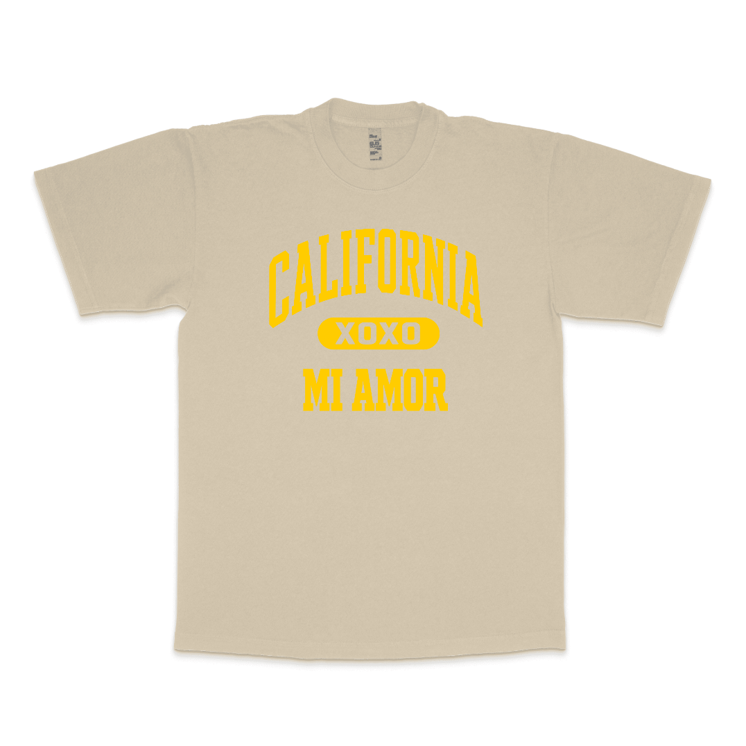 CAL Mi Amor Heavyweight T-shirt - Gold Print