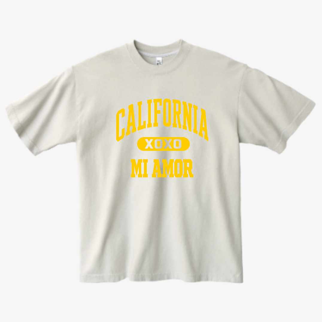CAL Mi Amor Heavyweight T-shirt - Gold Print