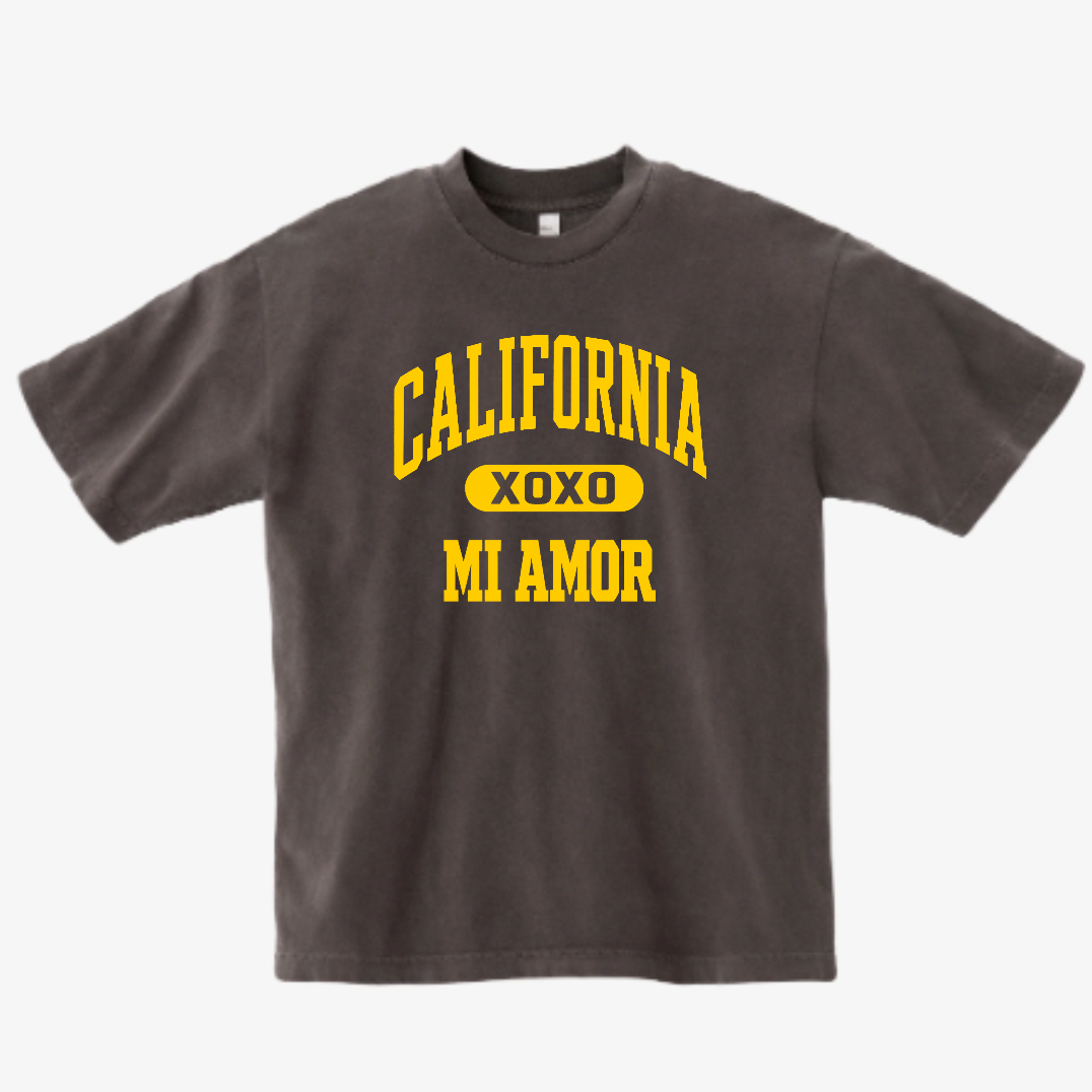CAL Mi Amor Heavyweight T-shirt - Gold Print