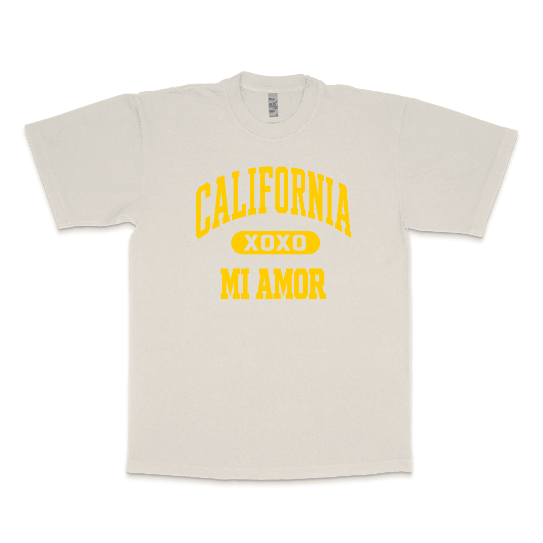CAL Mi Amor Heavyweight T-shirt - Gold Print