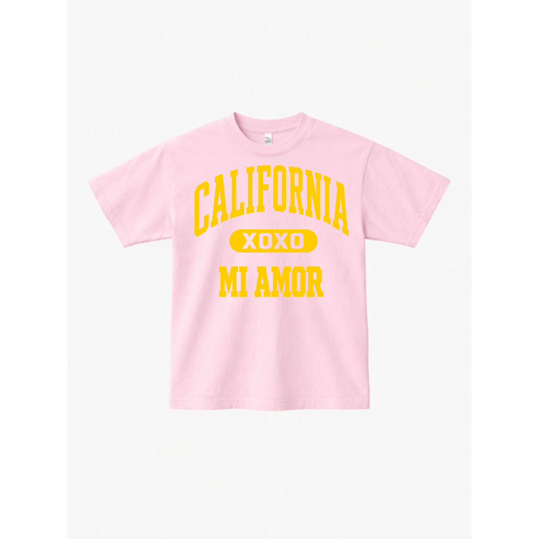 CAL Mi Amor Heavyweight T-shirt - Gold Print