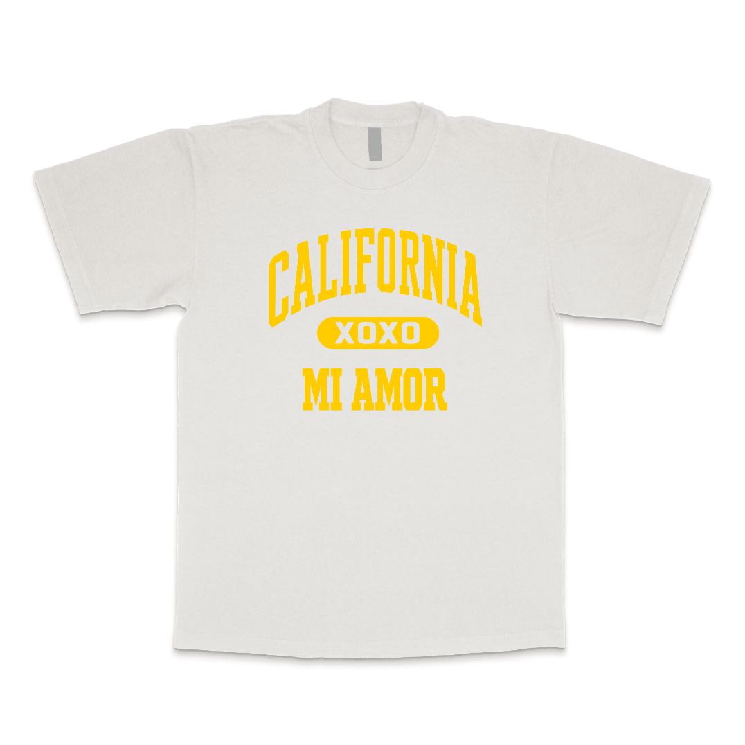 CAL Mi Amor Heavyweight T-shirt - Gold Print