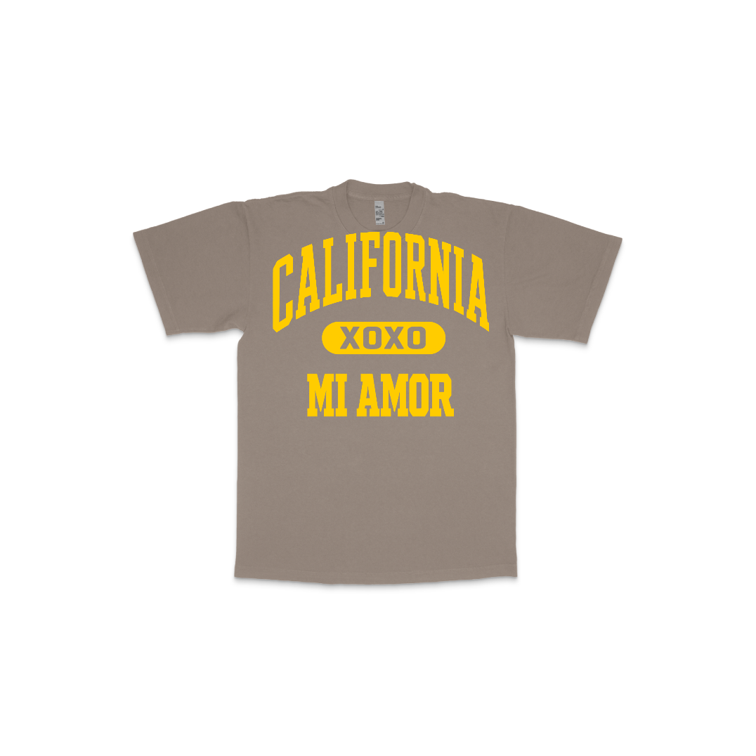 CAL Mi Amor Heavyweight T-shirt - Gold Print