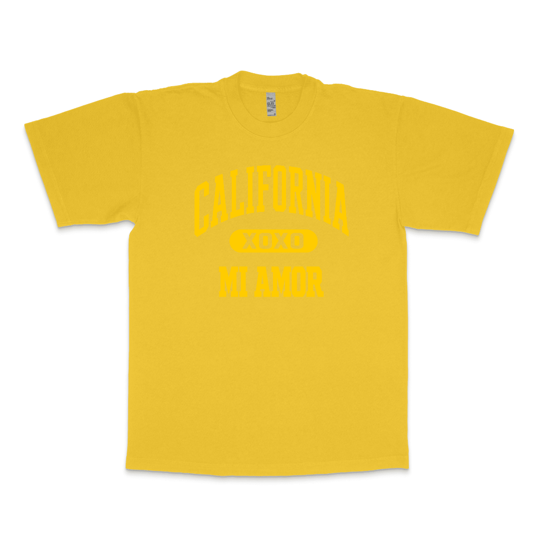 CAL Mi Amor Heavyweight T-shirt - Gold Print