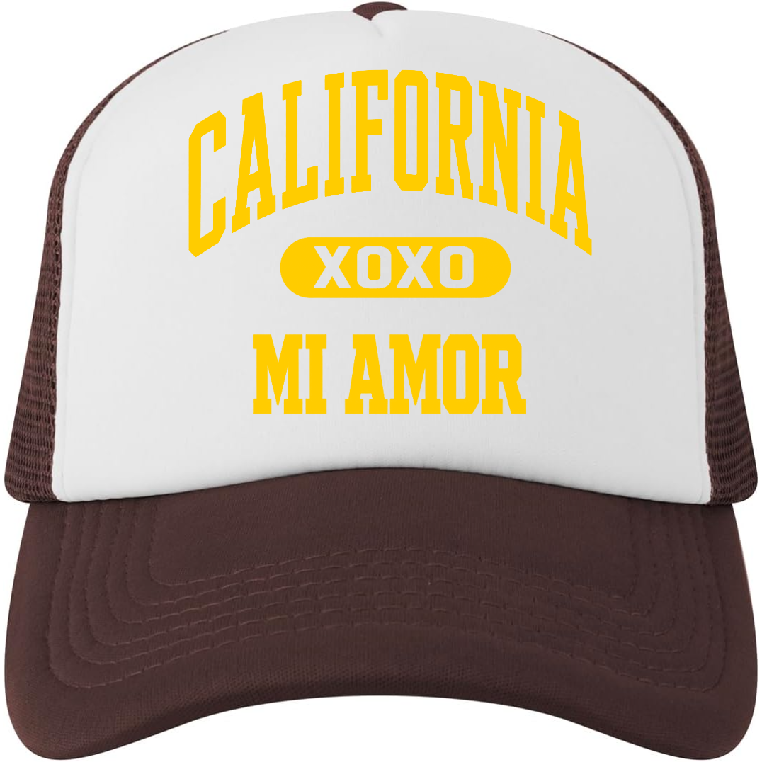 CAL Mi Amor Trucker Hat - Gold Print