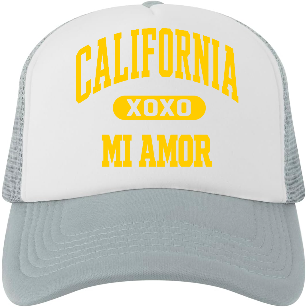 CAL Mi Amor Trucker Hat - Gold Print