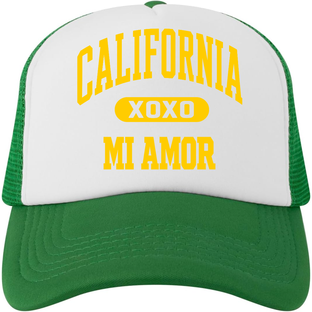 CAL Mi Amor Trucker Hat - Gold Print