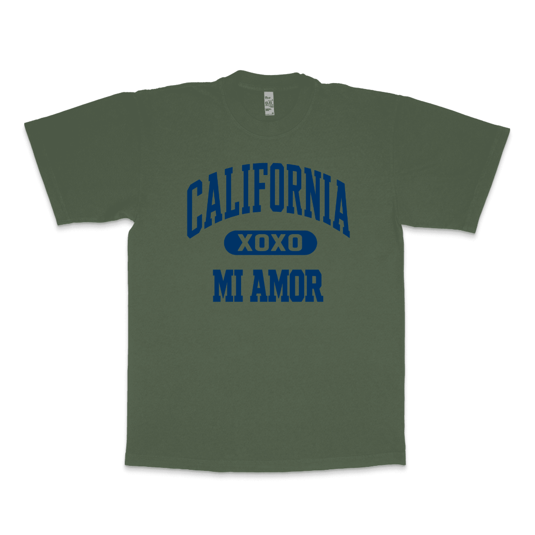 CAL Mi Amor Heavyweight T-shirt - Navy Print