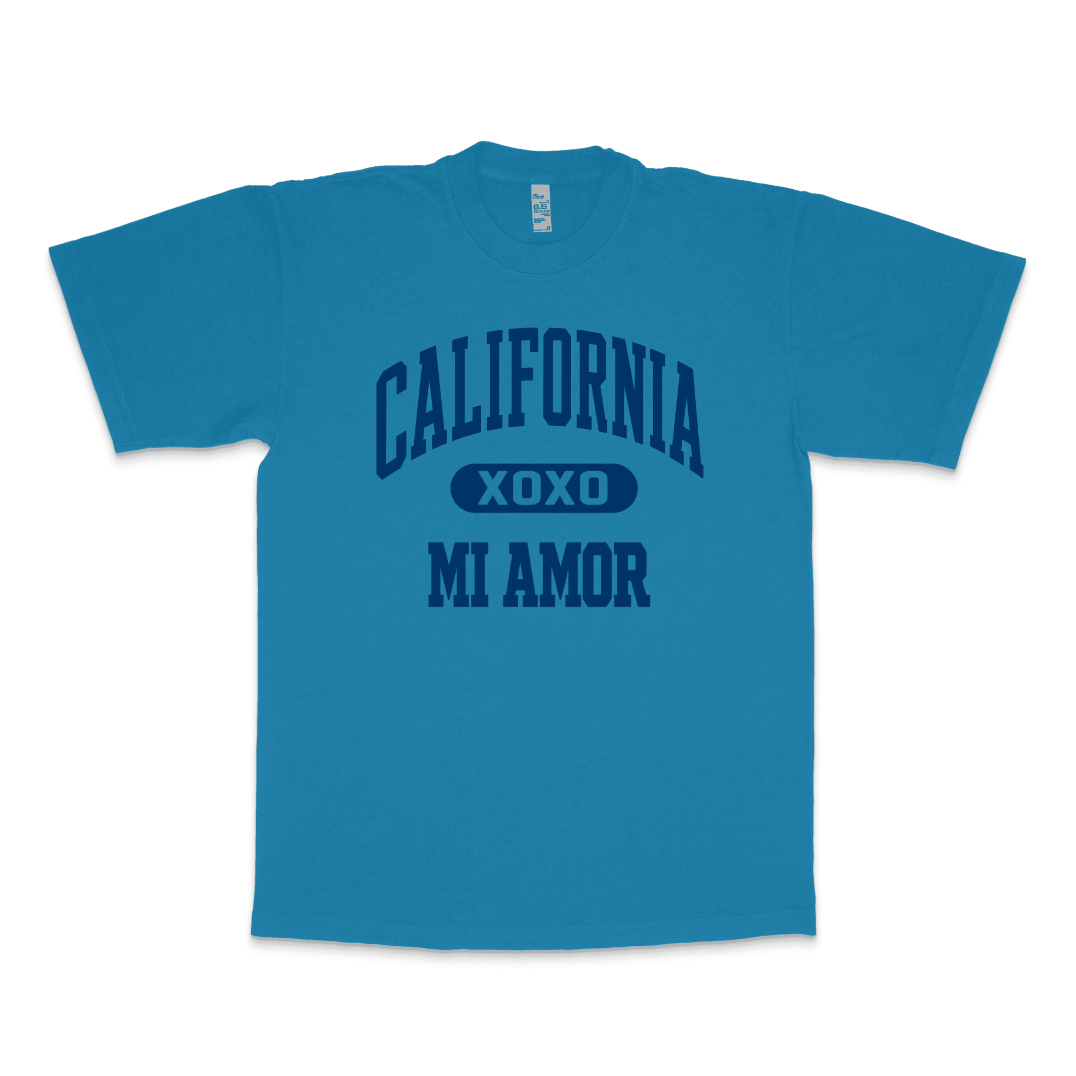 CAL Mi Amor Heavyweight T-shirt - Navy Print