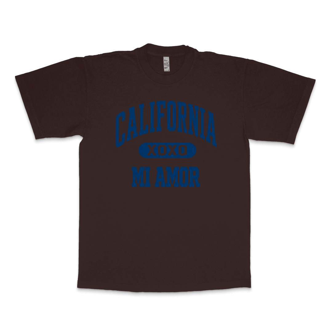 CAL Mi Amor Heavyweight T-shirt - Navy Print