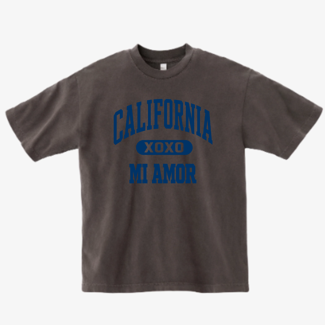 CAL Mi Amor Heavyweight T-shirt - Navy Print