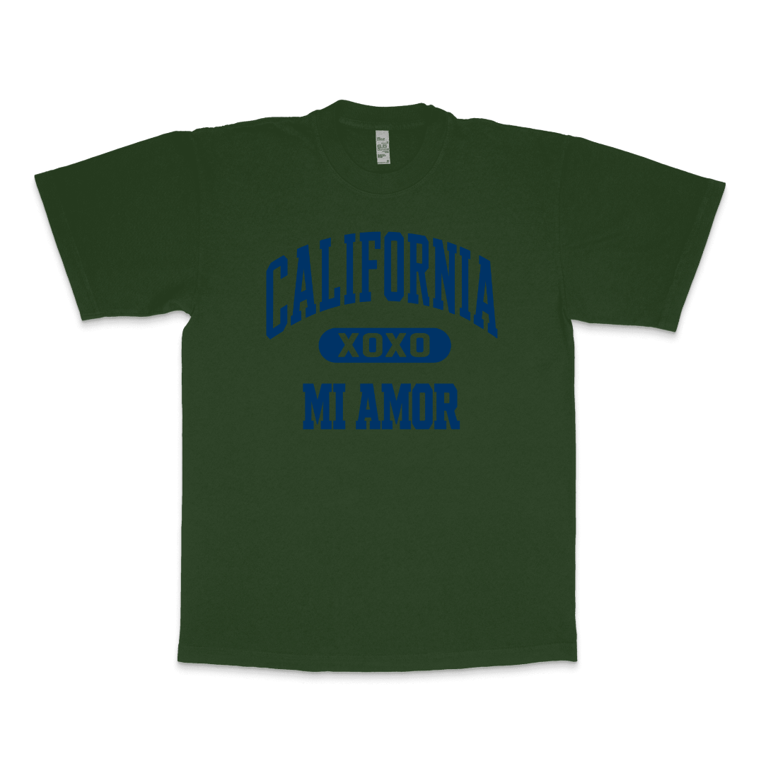 CAL Mi Amor Heavyweight T-shirt - Navy Print