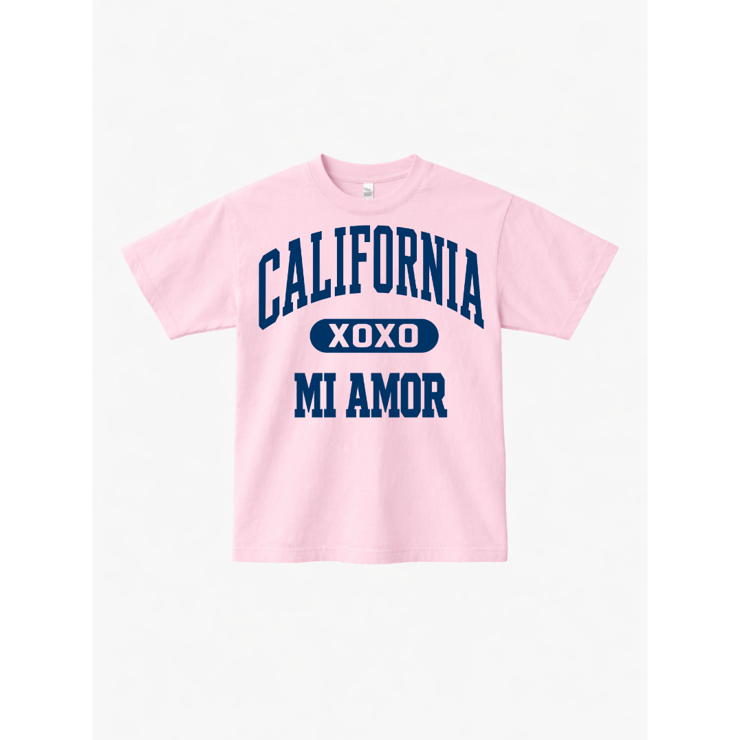 CAL Mi Amor Heavyweight T-shirt - Navy Print