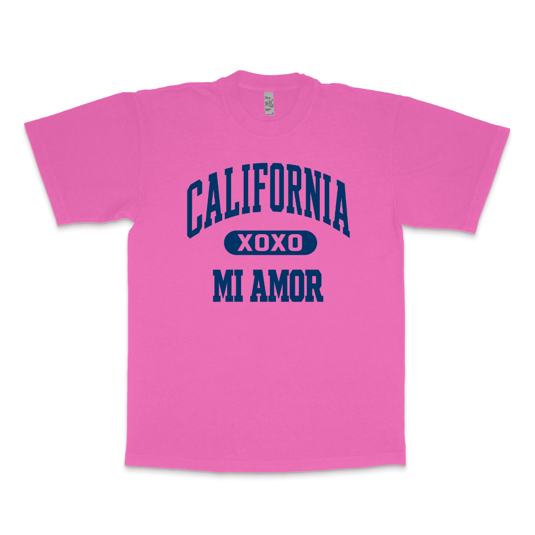 CAL Mi Amor Heavyweight T-shirt - Navy Print