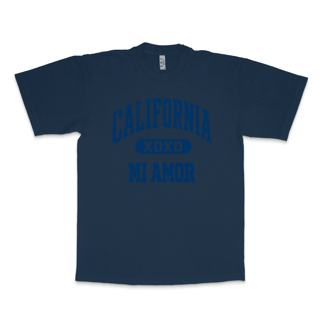 CAL Mi Amor Heavyweight T-shirt - Navy Print