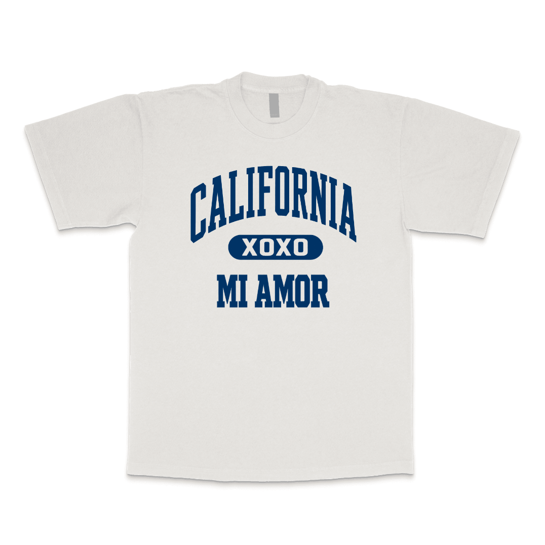 CAL Mi Amor Heavyweight T-shirt - Navy Print