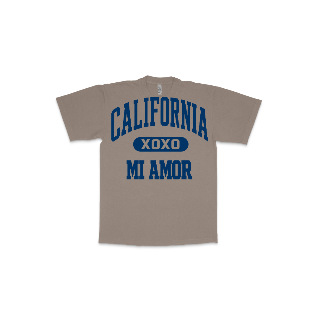 CAL Mi Amor Heavyweight T-shirt - Navy Print