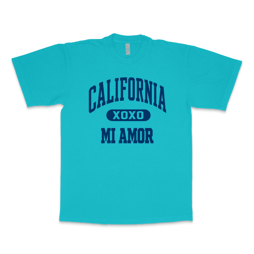 CAL Mi Amor Heavyweight T-shirt - Navy Print