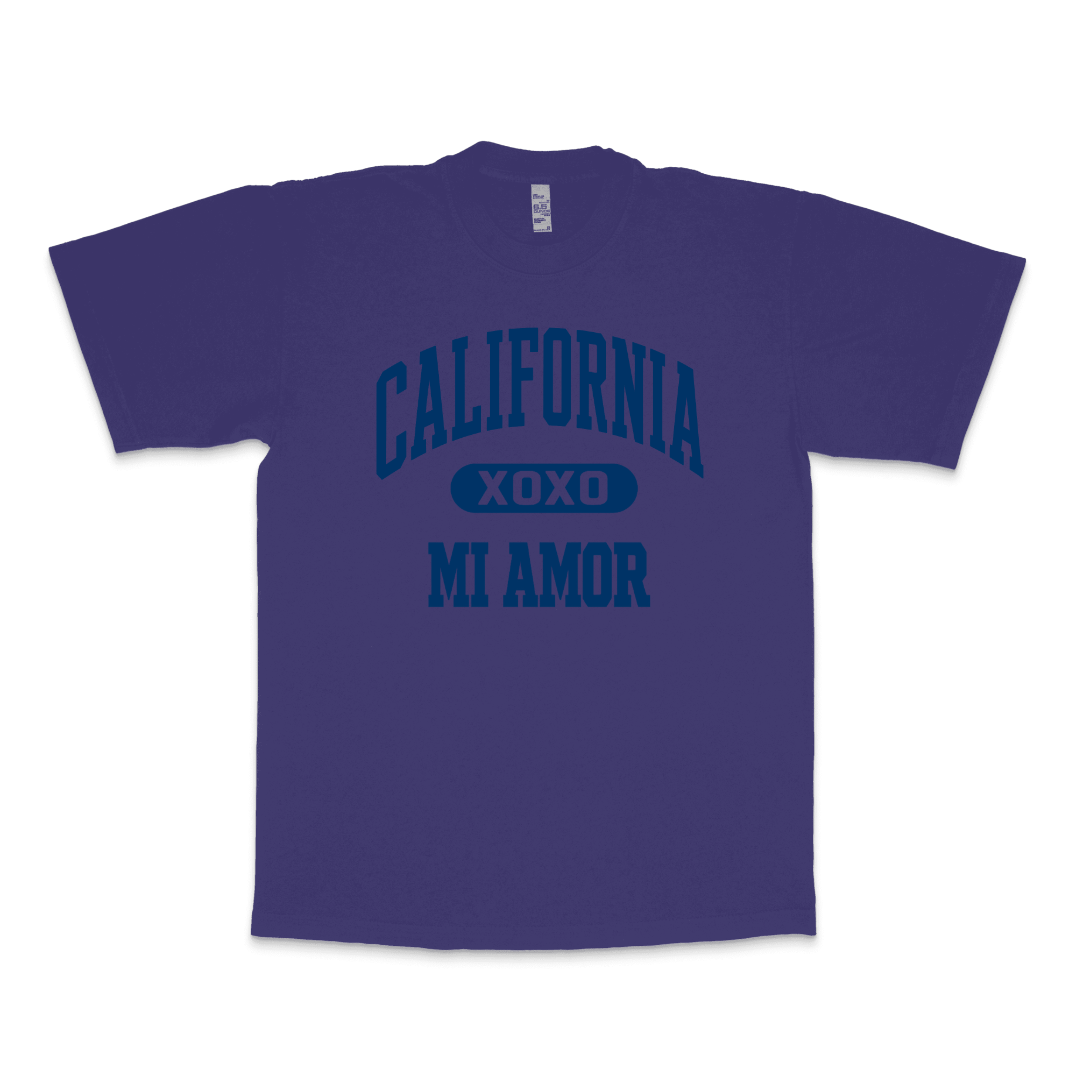 CAL Mi Amor Heavyweight T-shirt - Navy Print