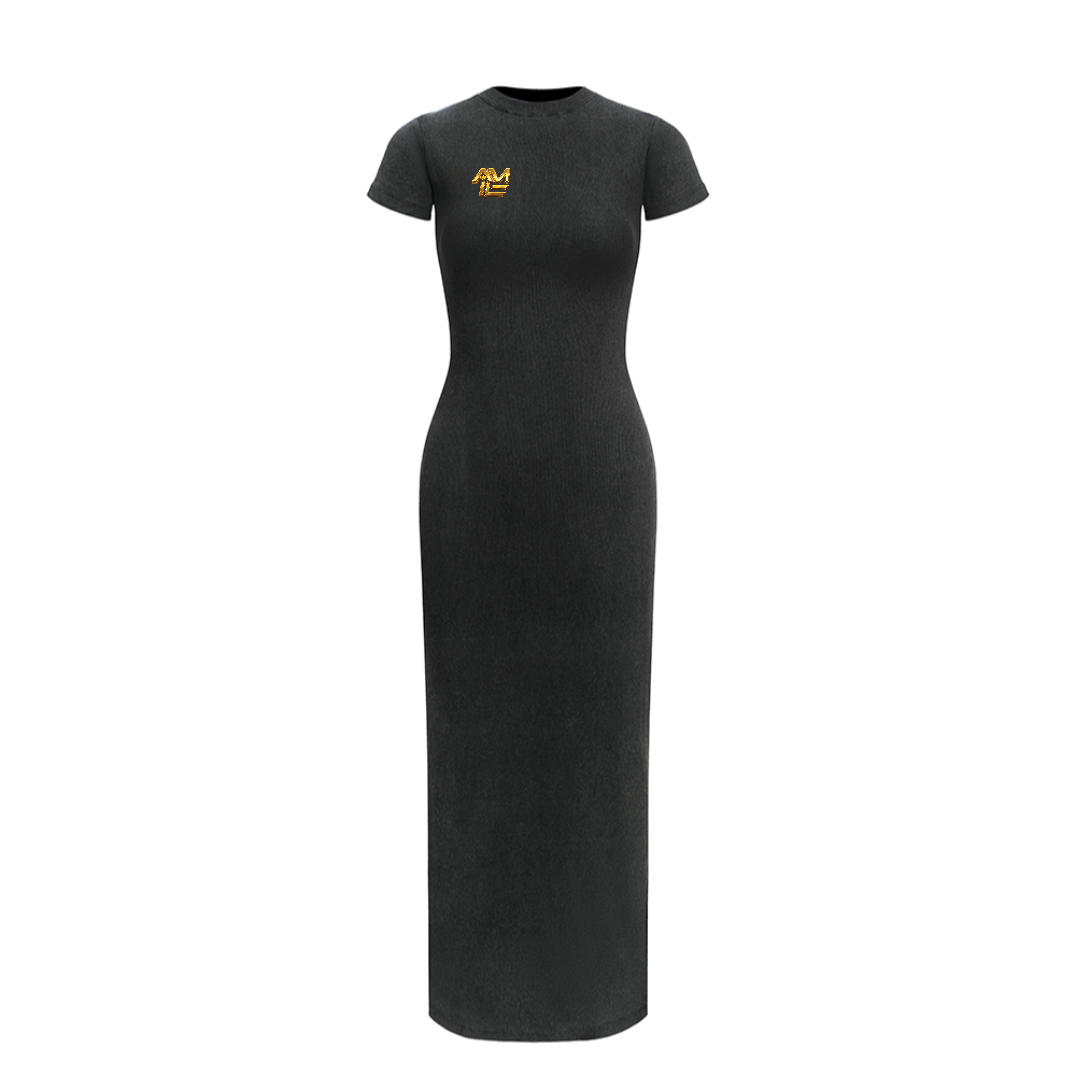 SASHA FIERCE SLIM FIT RIBBED MAXI DRESS | ALL MONEY IS LEGAL