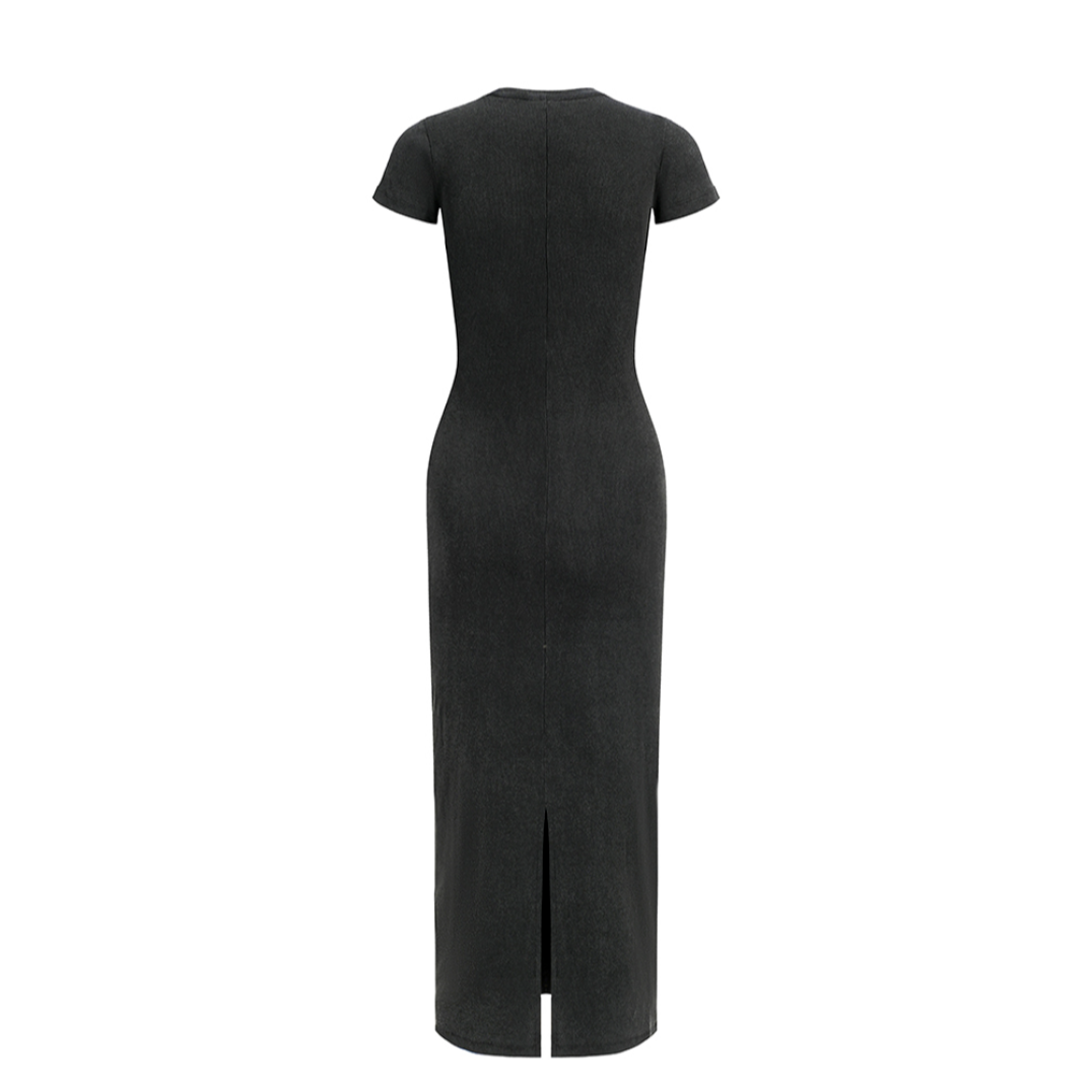 SASHA FIERCE SLIM FIT RIBBED MAXI DRESS | ALL MONEY IS LEGAL