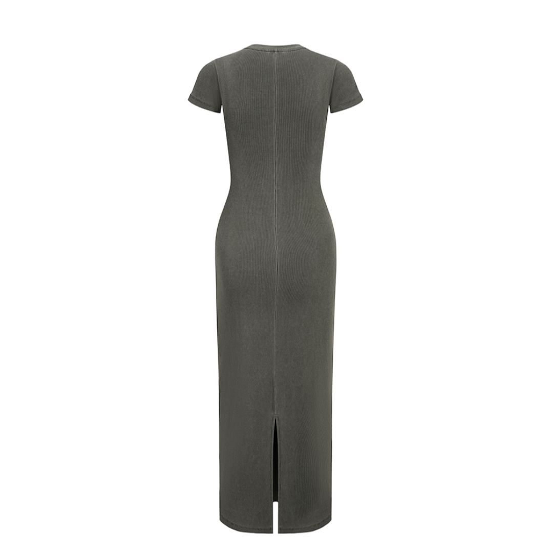 SASHA FIERCE SLIM FIT RIBBED MAXI DRESS | ALL MONEY IS LEGAL