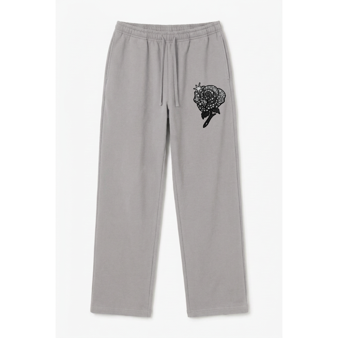Black Straight Leg Sweatpants 2