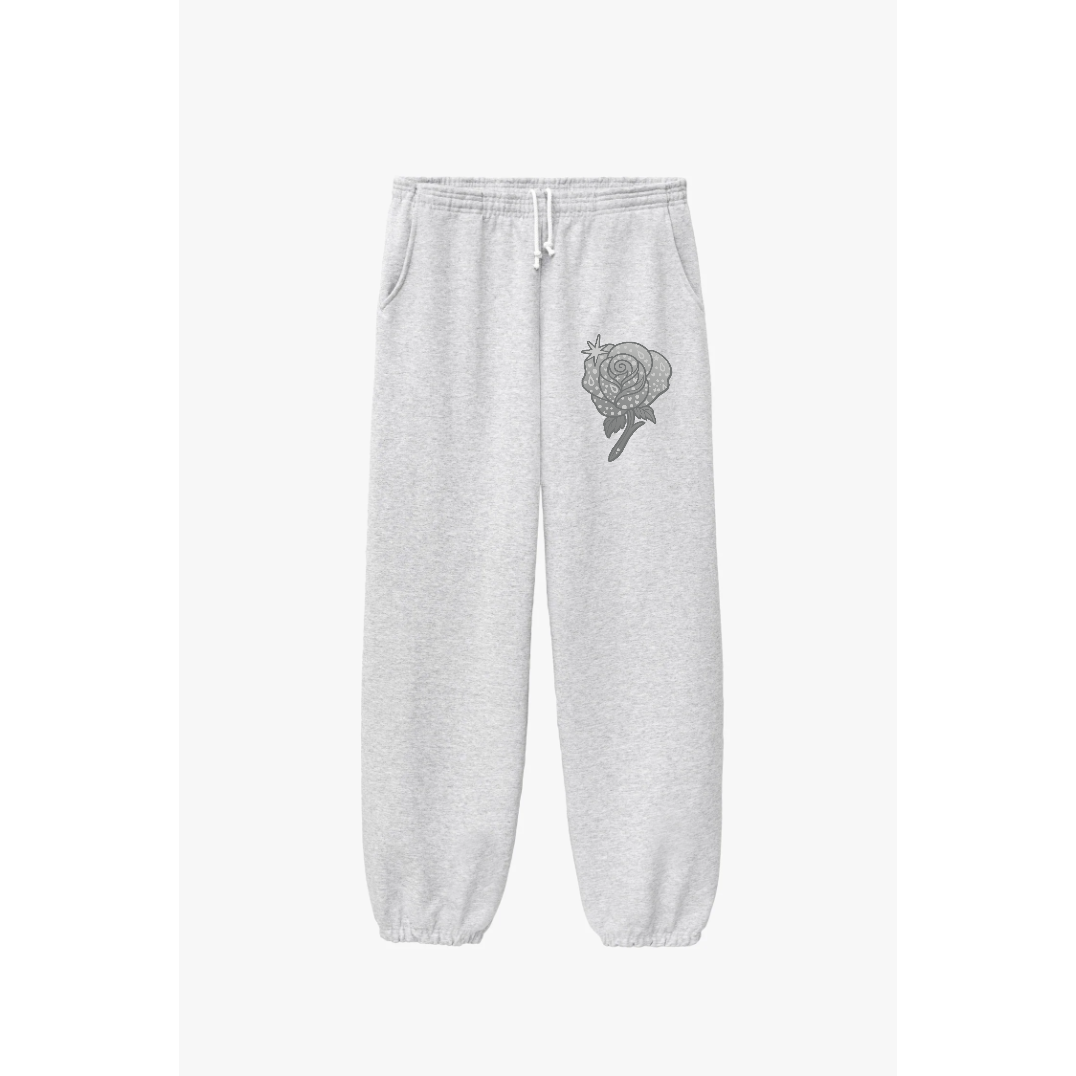 Grey Cuff Sweatpants
