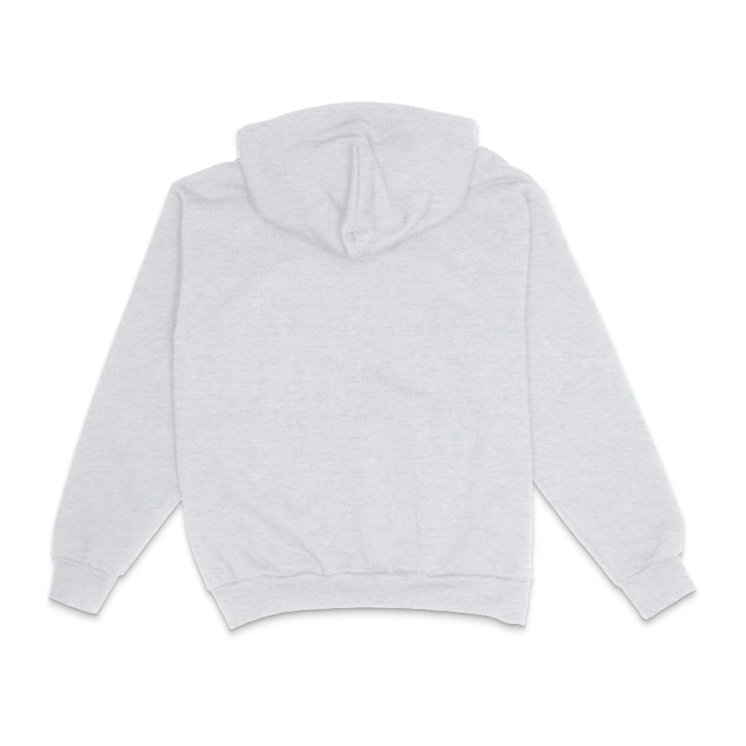 Grey Flower Zip Hoodie 4