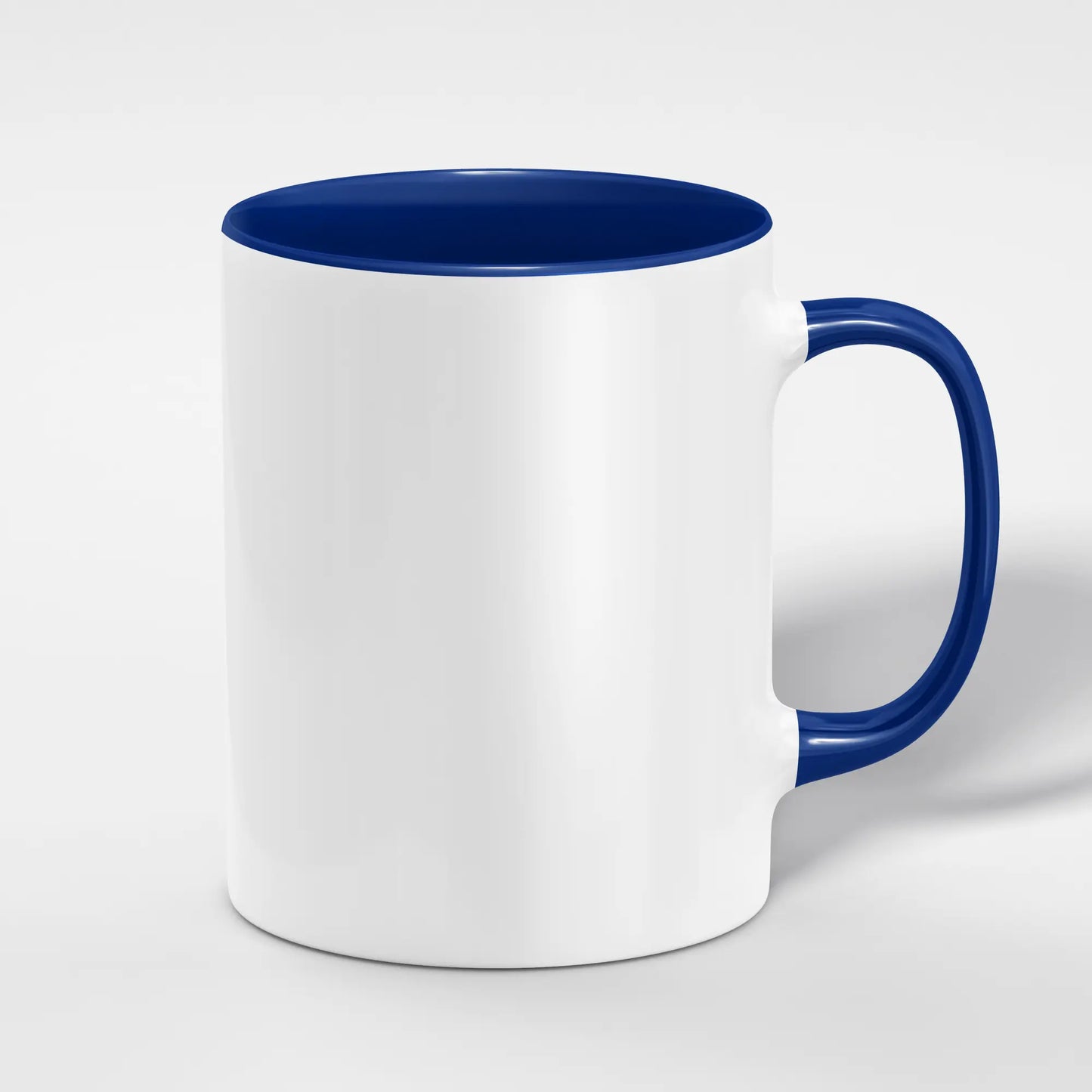 White 11oz Ceramic Mug with Color Inside