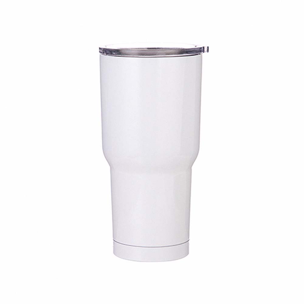 White Travel Tumbler, 30 oz