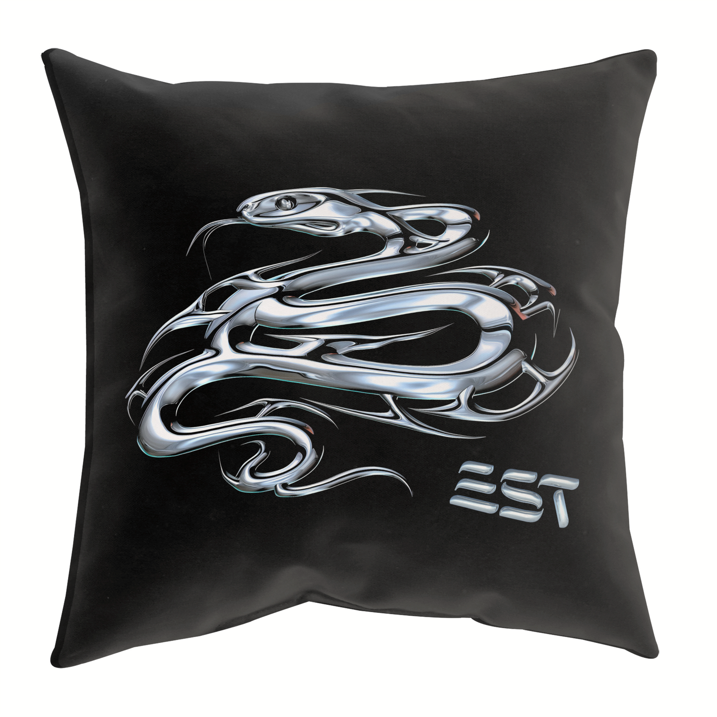 EST Chrome Year of the Snake Throw Pillow